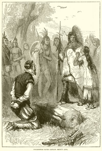 Pocahontas sauve la vie du capitaine Smith - English School