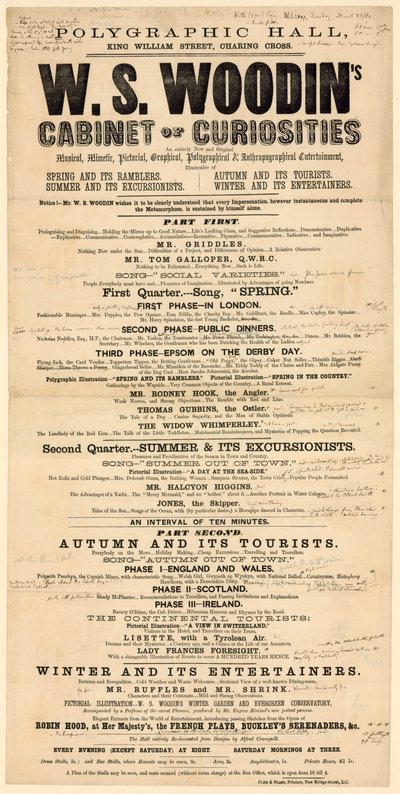 Polygraphic Hall, King William Street, Charing Cross. Publicité - English School