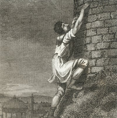 Pontius Comminius grimpant à la citadelle - English School