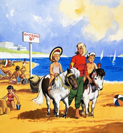 Promenades à poney à la plage - English School