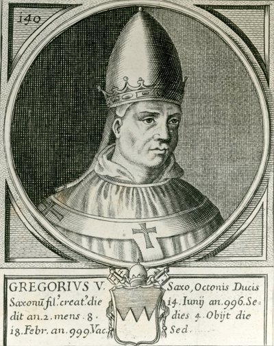 Pape Grégoire V (972-999) - English School