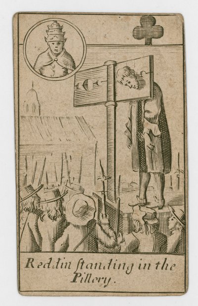 Carte à jouer du complot papiste - English School