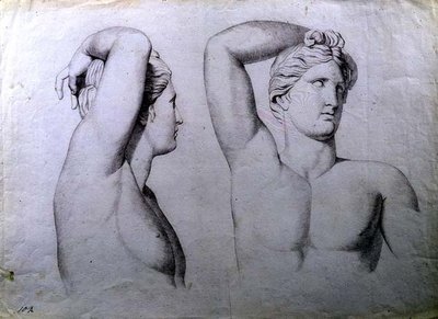 Busts de nus, c.1780 - English School