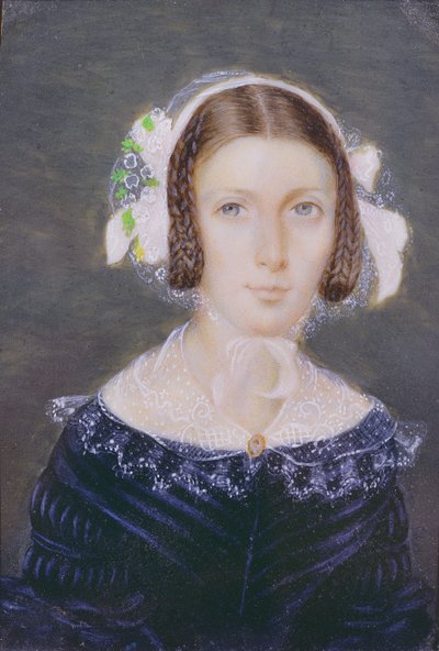 Portrait miniature de Fanny Brawne, 1833 - English School