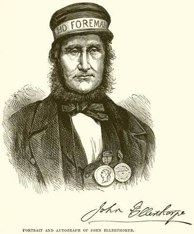 Portrait et autographe de John Ellerthorpe - English School