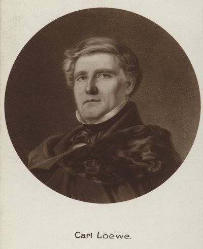 Portrait de Carl Loewe - English School