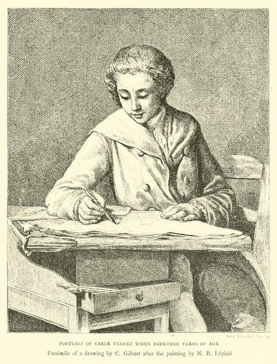 Portrait de Carle Vernet à quatorze ans - English School