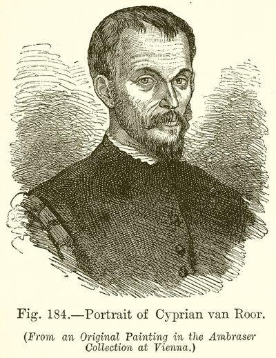 Portrait de Cyprian Van Roor - English School