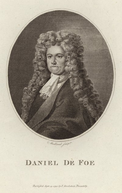 Portrait de Daniel Defoe - English School