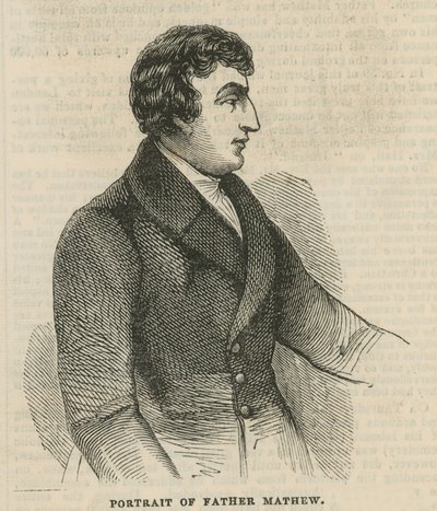 Portrait du père Theobald Mathew - English School