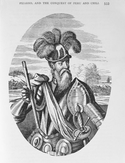 Portrait de Francisco Pizarro (c.1475-1541) de 