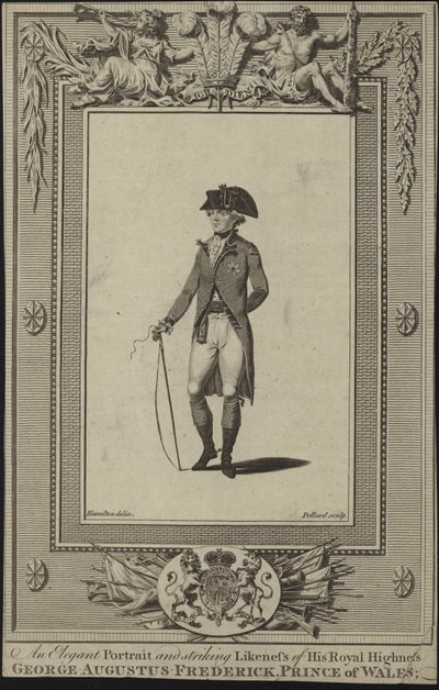Portrait de George Augustus Frederick, Prince de Galles - English School