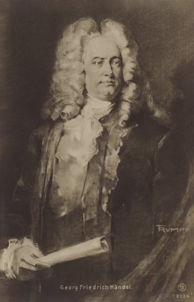 Portrait de George Friedrich Handel - English School