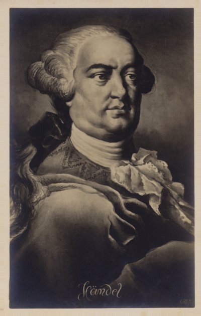 Portrait de George Friedrich Handel - English School