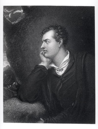 Portrait de George Gordon, 6e Lord Byron de Rochdale (1788-1824) - English School