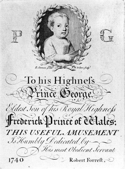Portrait de George III, gravure réalisée par François Movellon de la Cave, 1804 - English School