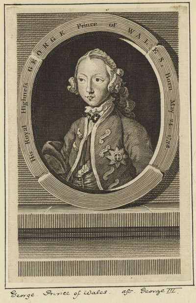 Portrait de George, Prince de Galles - English School