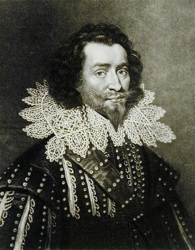 Portrait de George Villiers, 1er duc de Buckingham (1592-1628) gravé par Richard Earlom (1743-1822) et Charles Turner (c.1773-1857) de Illustrious Characters in British History - English School