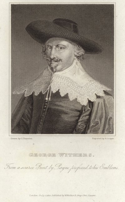 Portrait de George Wither - English School