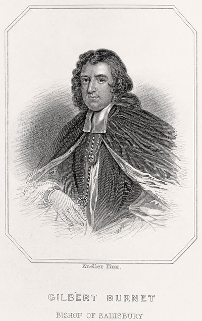 Portrait de Gilbert Burnet, évêque de Salisbury - English School
