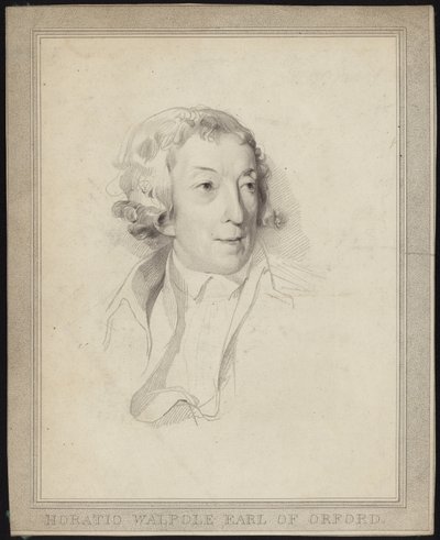 Portrait de Horace Walpole - English School