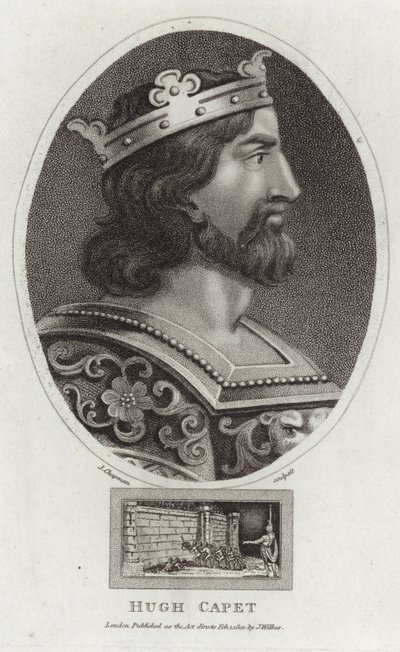 Portrait de Hugues Capet - English School