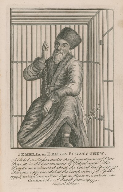 Portrait de Jemelja ou Emelka Pugatschew - English School