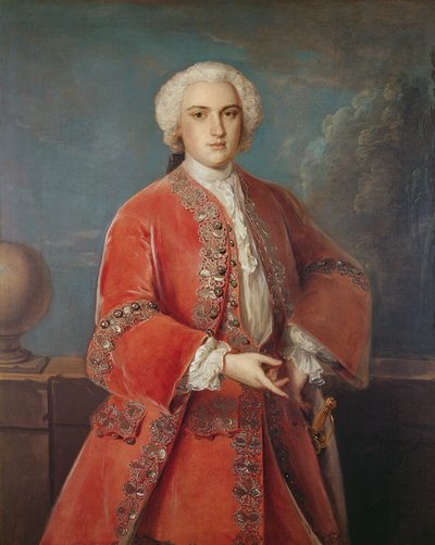 Portrait de John Hall Stevenson, 1741 - English School
