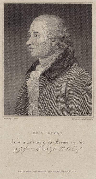 Portrait de John Logan - English School