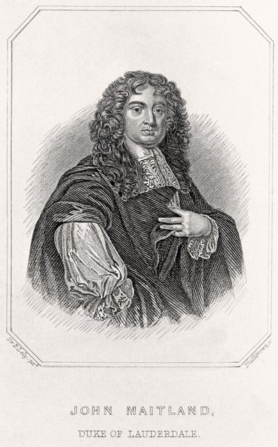 Portrait de John Maitland, Duc de Lauderdale, 1835 - English School