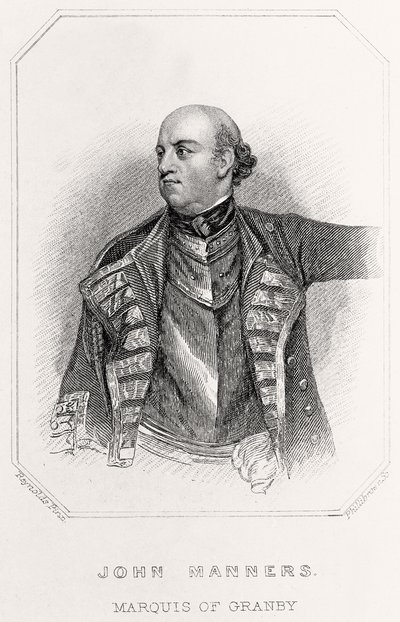 Portrait de John Manners, marquis de Granby - English School