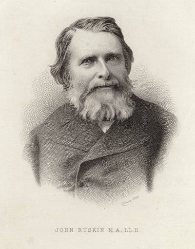 Portrait de John Ruskin - English School