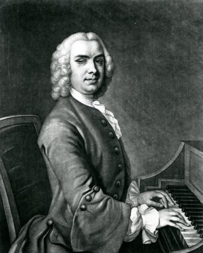Portrait de John Stanley (1712-86) (gravure) - English School
