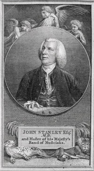 Portrait de John Stanley (1712-86) - English School