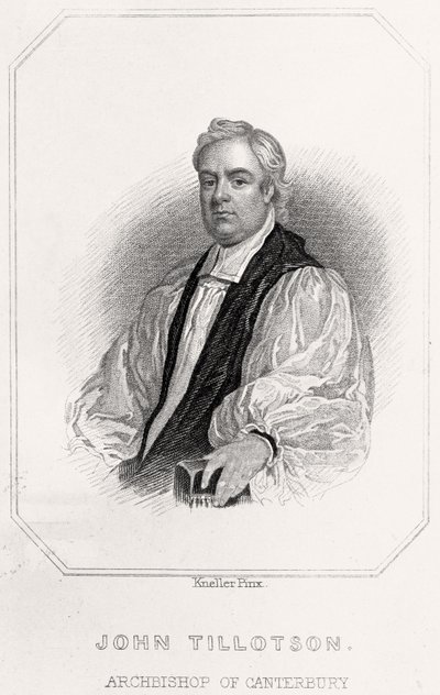 Portrait de John Tillotson, archevêque de Cantorbéry - English School