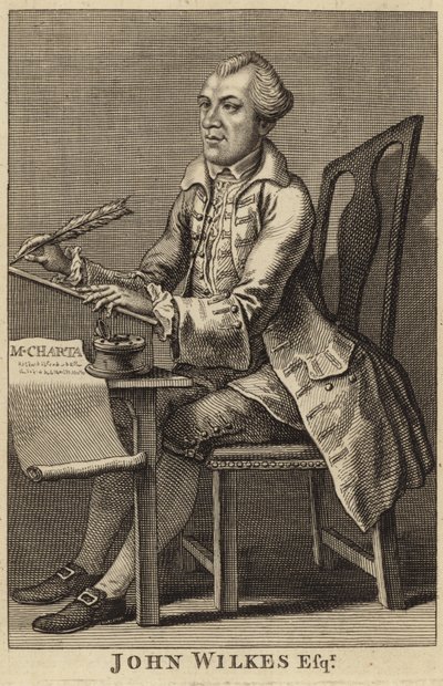 Portrait de John Wilkes - English School