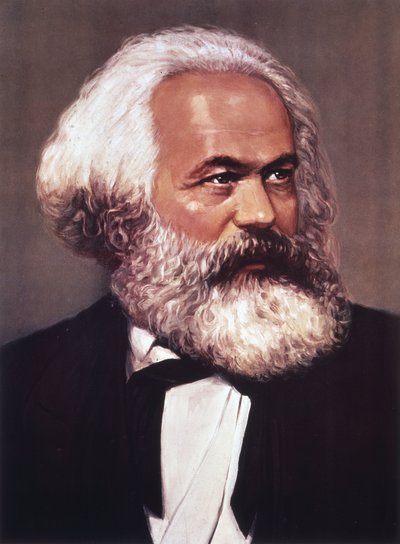 Portrait de Karl Marx - English School