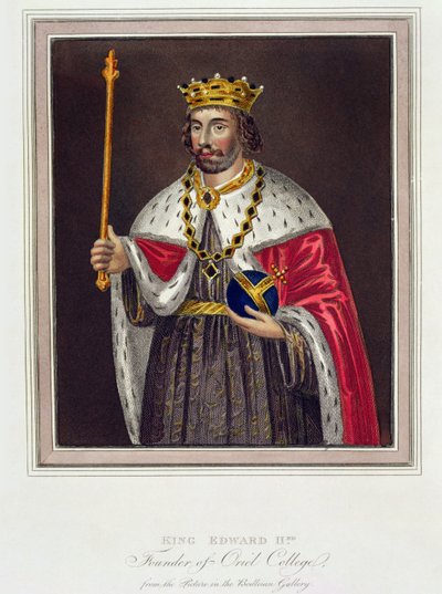 Portrait du roi Édouard II (1284-1327) fondateur de l