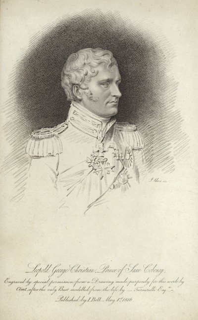 Portrait du roi Léopold Ier de Belgique - English School