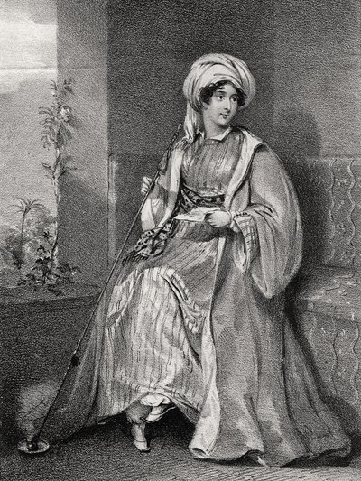 Portrait de Lady Hester Stanhope - English School
