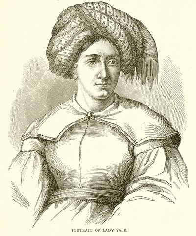 Portrait de Lady Sale - English School