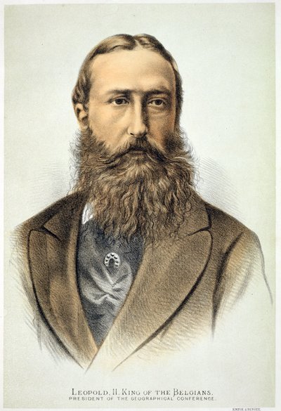 Portrait de Léopold II (1835-1909), Roi des Belges (1865-1909) - English School