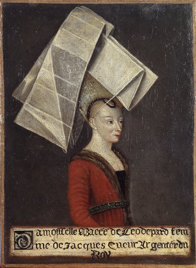 Portrait de Macée de Léodepart, épouse du marchand français Jacques Cœur - English School