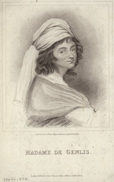 Portrait de Madame de Genlis - English School