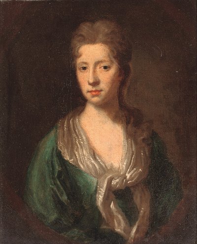 Portrait de Martha, épouse de Sir William Clayton, vers 1756 - English School