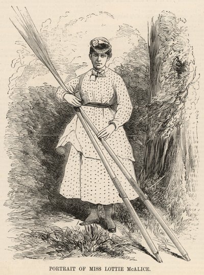 Portrait de Mlle Lottie McAlice - English School