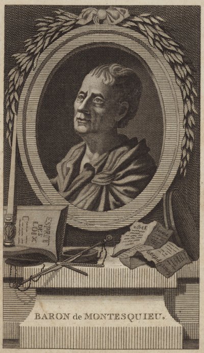 Portrait de Montesquieu - English School