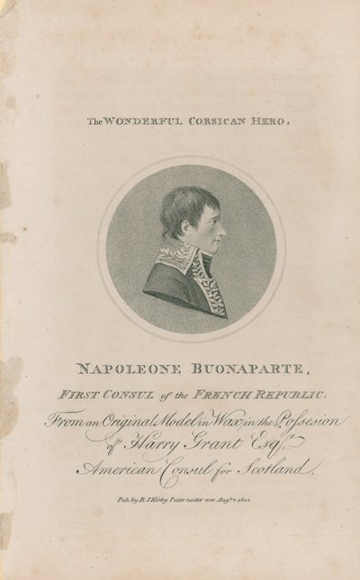 Portrait de Napoléon Bonaparte - English School