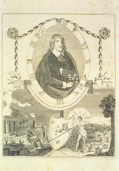 Portrait de Nicholas Culpeper (1616-54), frontispice de Culpeper