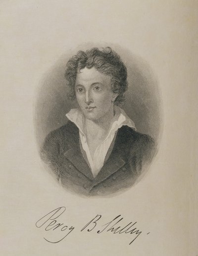 Portrait de Percy Bysshe Shelley (1792-1822) - English School